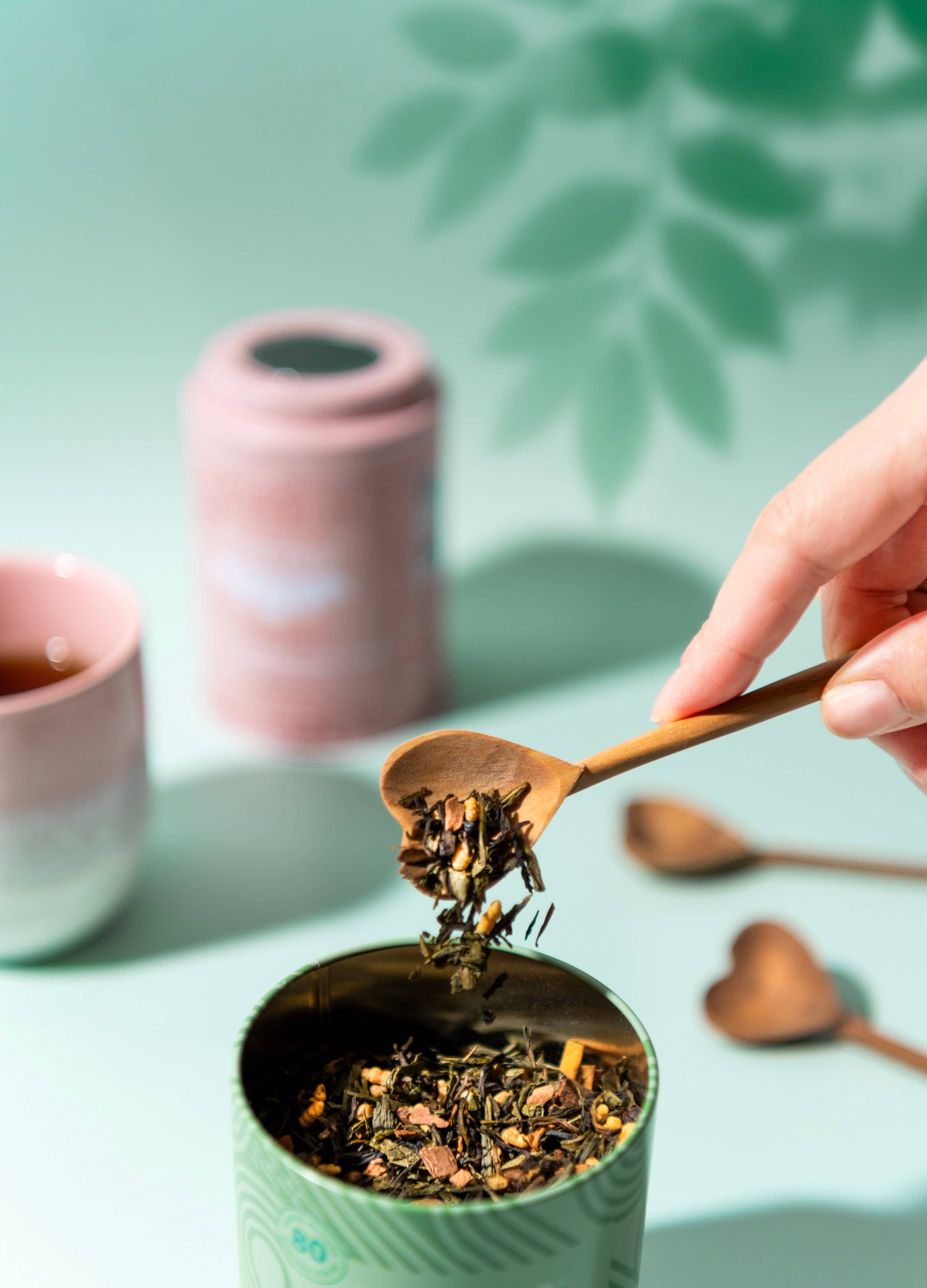 JusTea - Wholesale Measuring Spoon - Hand-carved Heart Tea Spoon1