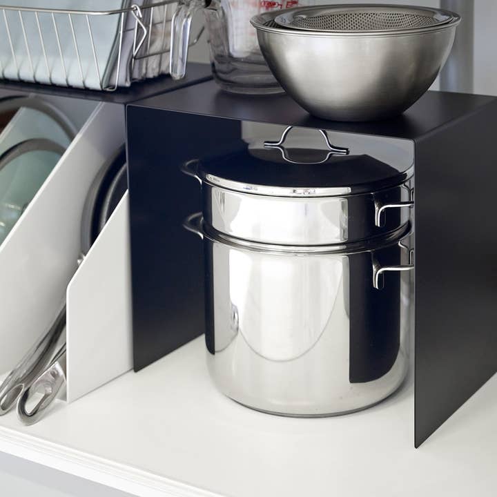 Yamazaki Home - Wholesale Kitchen Storage/Organizer - Tower Riser (Set of 2) - Steel7