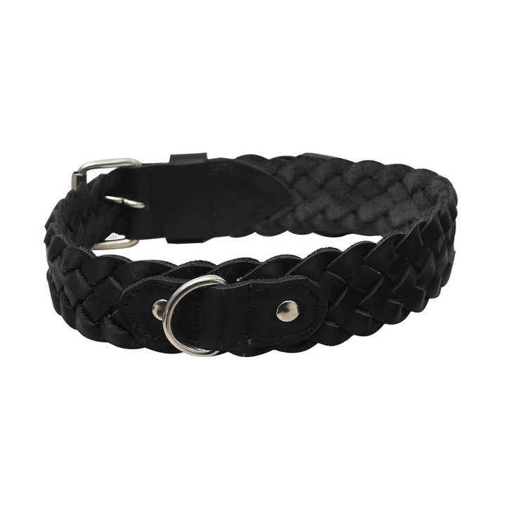 Collier pour chien en cuir véritable avec pointes, style personnalisé. pour la vente par USA Leather Shop