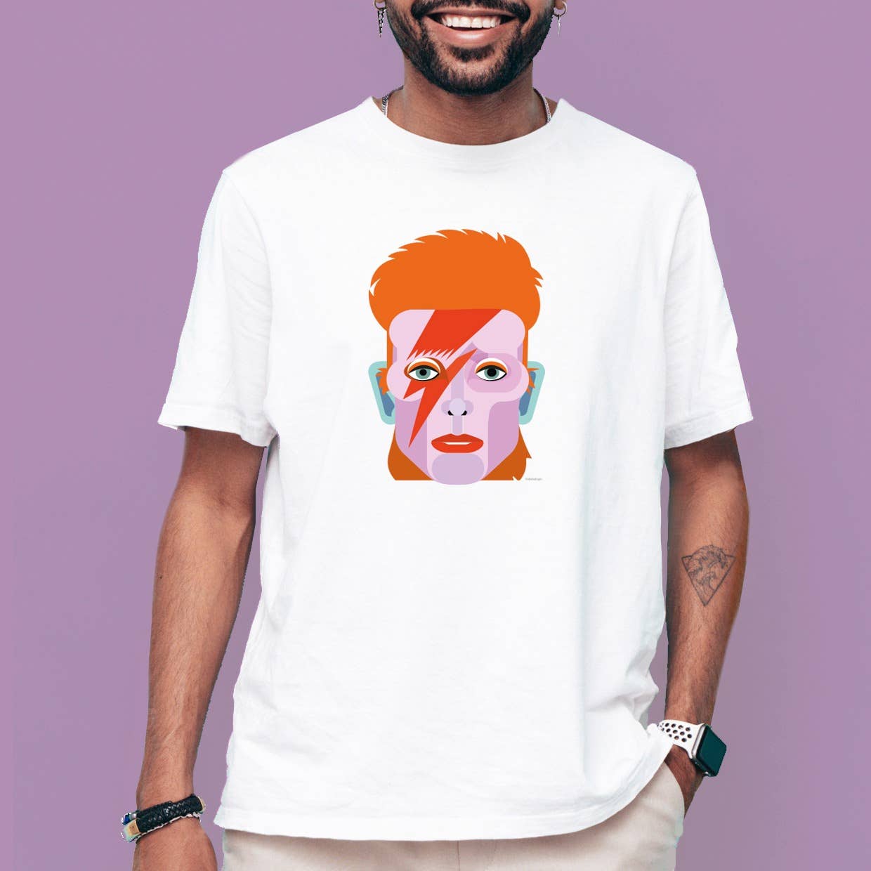 Kalidoskopio - Vente T-shirt sérigraphié – homme - CAMISETA DAVID GEO