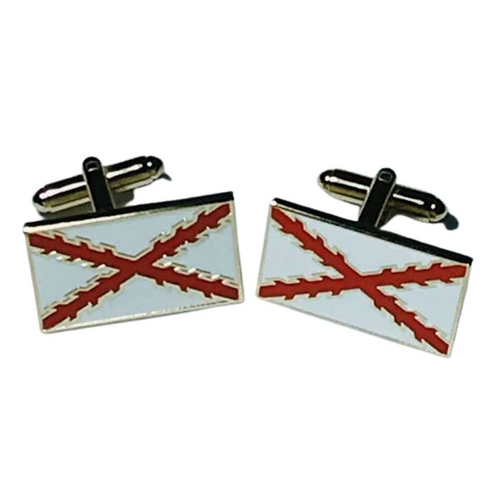 Boutons de manchette - Drapeau de Bourgogne - Espagne (2) pour la vente par Astur Pins