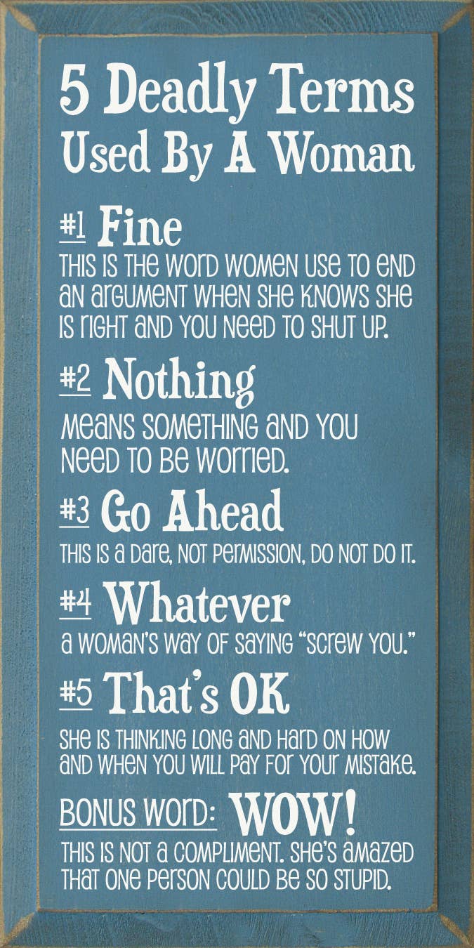 SAWDUST CITY – Engroshandel Skilt – 5 Dødbringende udtryk brugt af en kvinde6