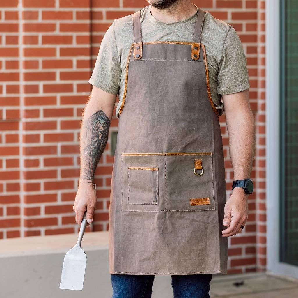 Steel & Clover – Großhandel Schürzen – Townsite Allzweckschürze aus Segeltuch1
