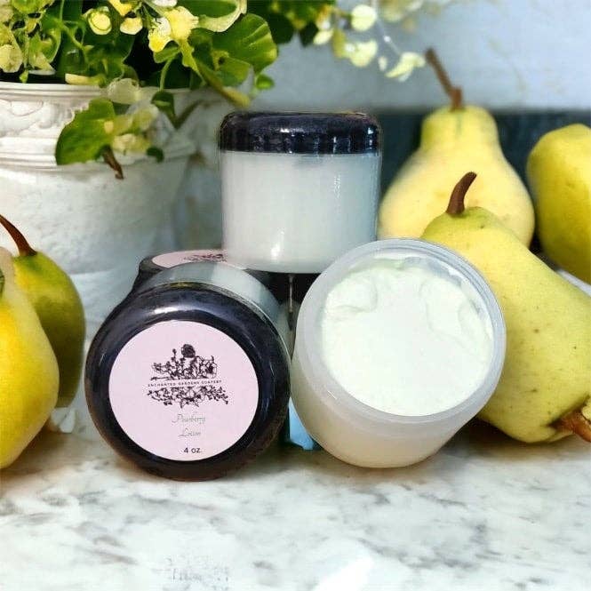 Pearberry Body Lotion for wholesale by Enchanted Gardens Soapery