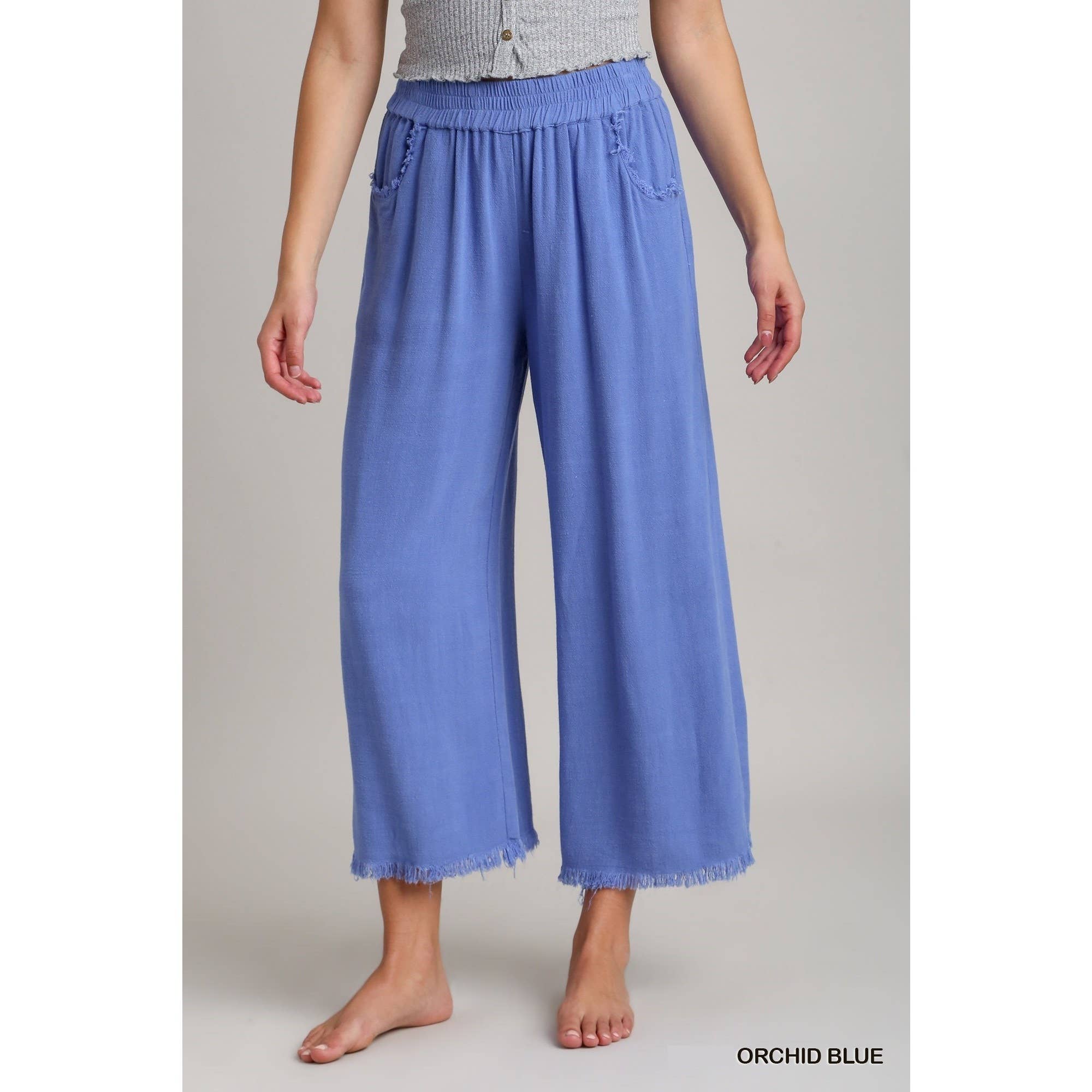 STYLE USA – Großhandel Hose – Damen – Hose aus einer Leinenmischung mit elastischem Bund7