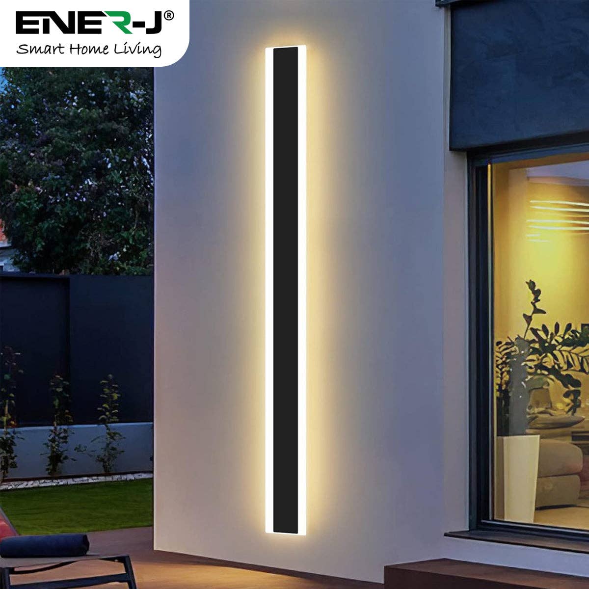 ENER-J – Luz de exterior/de relva por atacado – Aplique de Parede Exterior em Acrílico 28W IP65 CCT & Regulável2