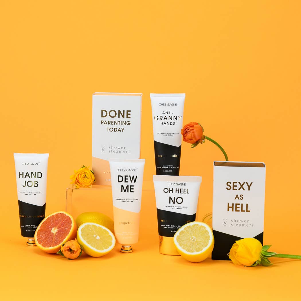 Chez Gagné - Wholesale Hand Cream/Lotion - Hand Job - Sea Salt, Citrus + Neroli - Clean + Vegan Hand Crème - 3.4oz3