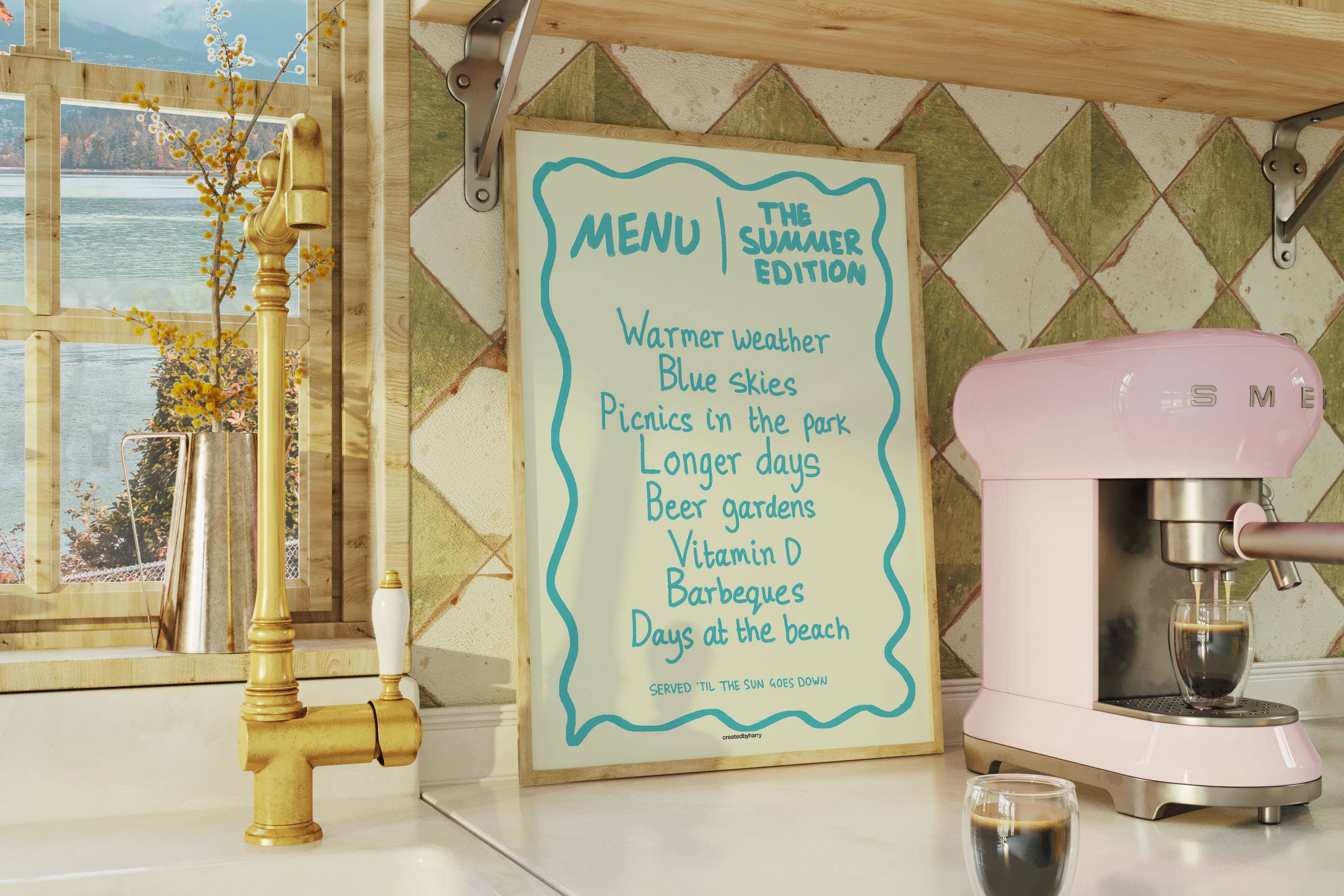 Createdbyharry - Wholesale Art Print - The Summer Menu Print7