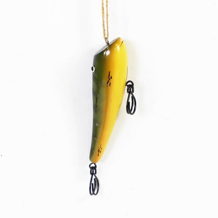 Fishing Lure 4.75" Resin Christmas Ornament for wholesale by CB Home Collection
