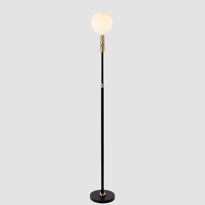 Poise Adjustable Floor Lamp in Brass + Sphere V for wholesale by Tala