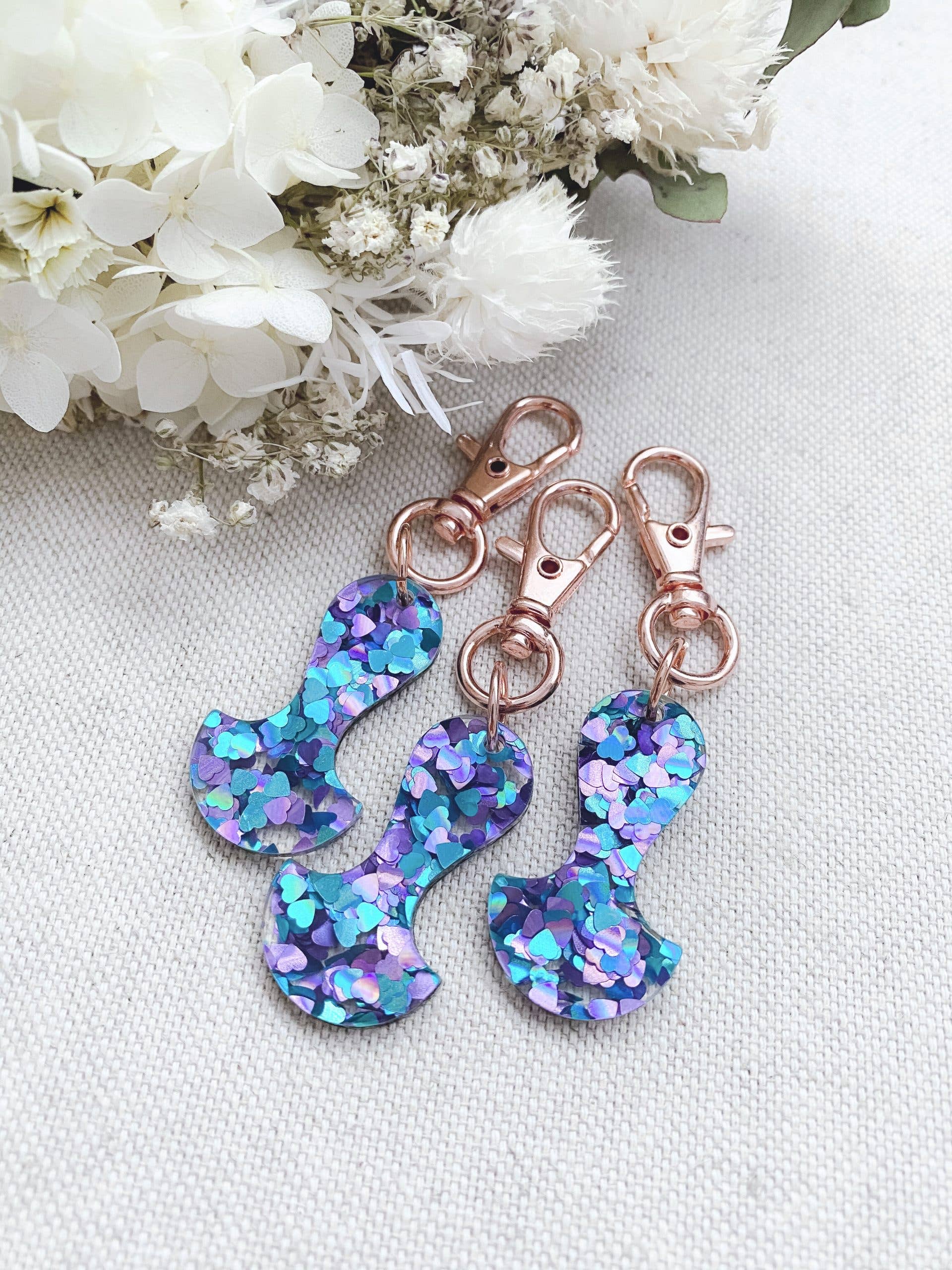 Chuckle & Wood - Wholesale Keychain – Women's - Trolley Tokens - Glitter26