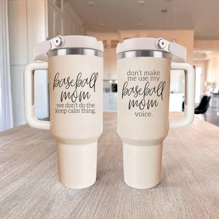 Gia Roma - Wholesale Drinking Glass/Cup - Baseball Drinkware | Baseball Mom Gift Tumblers 40oz Handle25