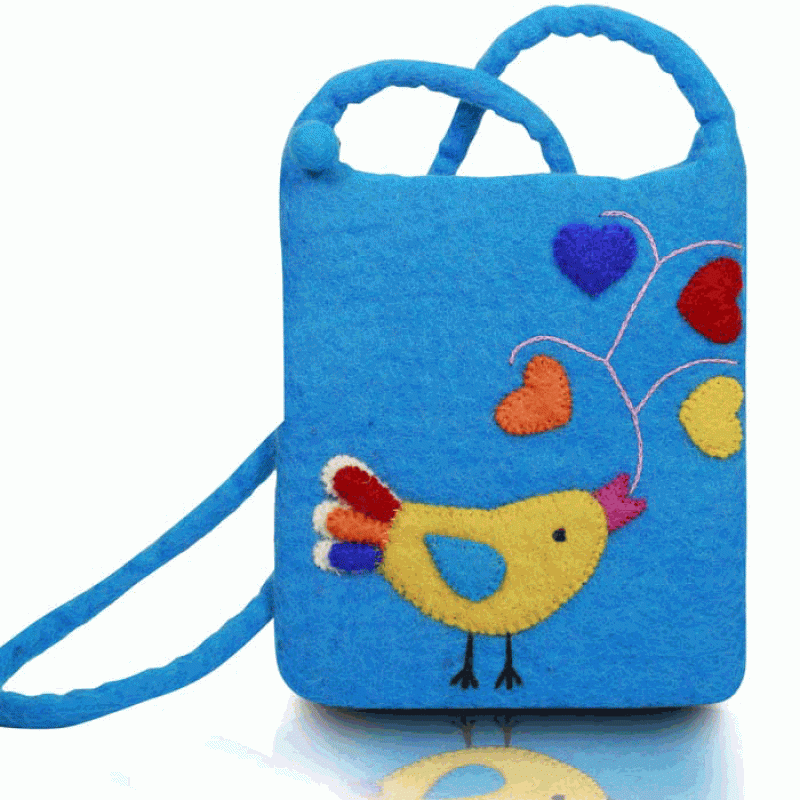 BNB Crafts Inc. - Vente Sac à bandoulière – enfant - Sac à bandoulière Bird Singing With Love pour enfants3