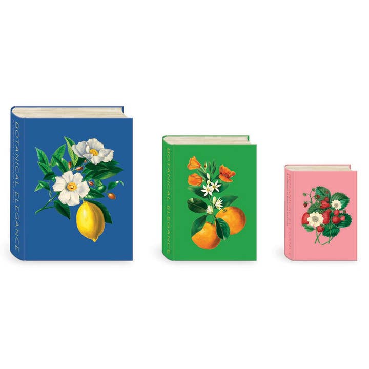 Conjunto de 3 caixas de livros encaixáveis GM - Ephemera Fruits por atacado de Maison Royal Garden