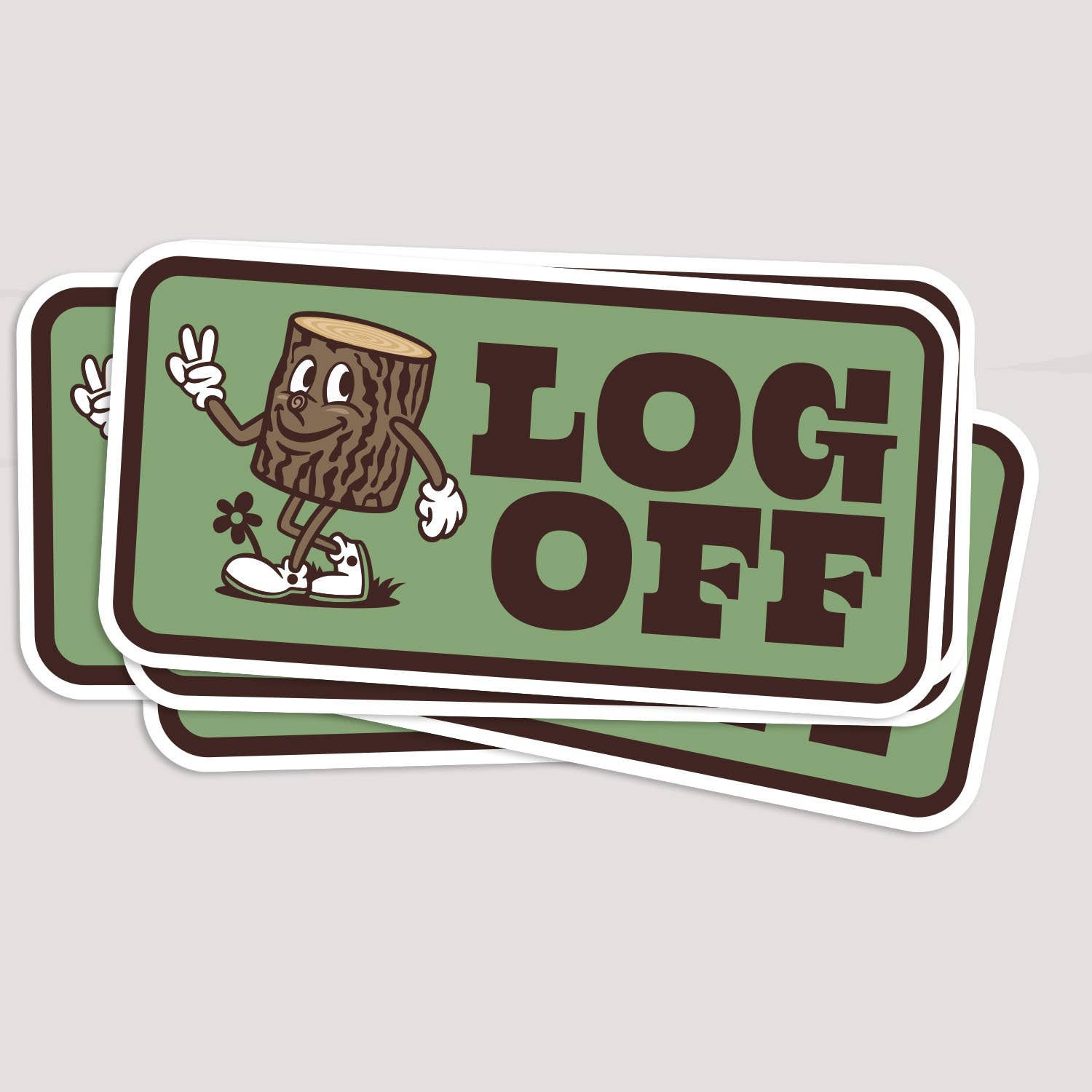 Squatchy - Wholesale Sticker - Log Off Sticker5