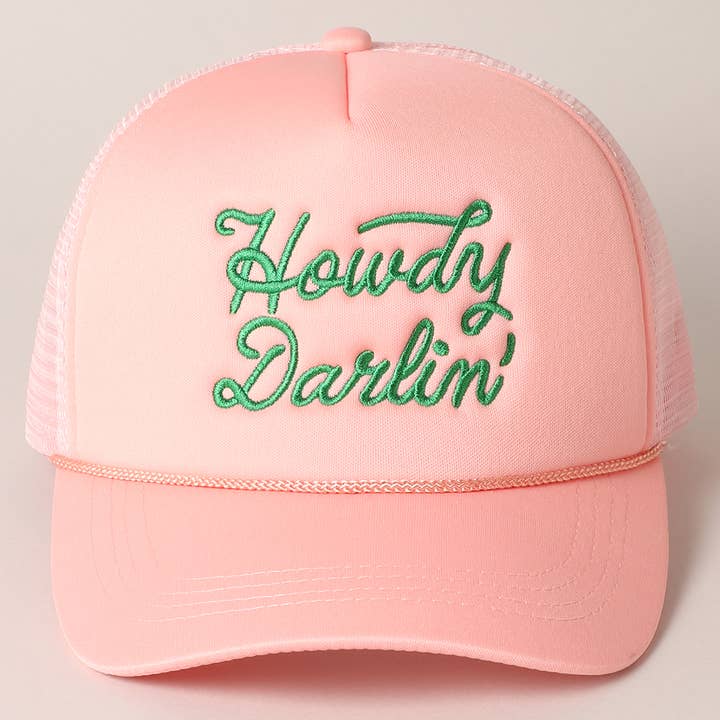Fashion City - Wholesale Trucker Hat - Women's - Howdy Darlin' Embroidered Mesh Back Trucker Cap29