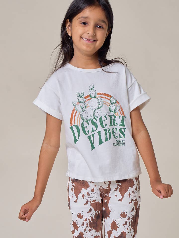 SKT3227E KIDS DESERT VIBES GRAPHIC TEE for wholesale by Saints & Hearts