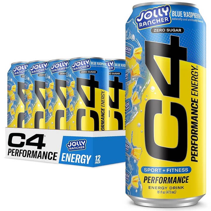 C4 Energy Drink Jolly Rancher Blue Raspberry 12/16OZ for wholesale by L&F Universal Goods