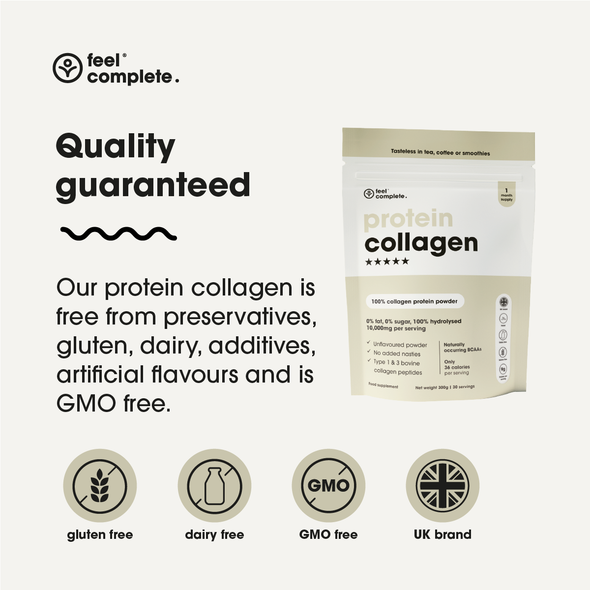 Feel Complete - Vente Poudres protéinées/superaliments - Poudre de collagène protéiné Feel Complete6