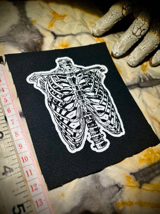 Three Raccoons - Wholesale Patch - Rib Cage patch.1