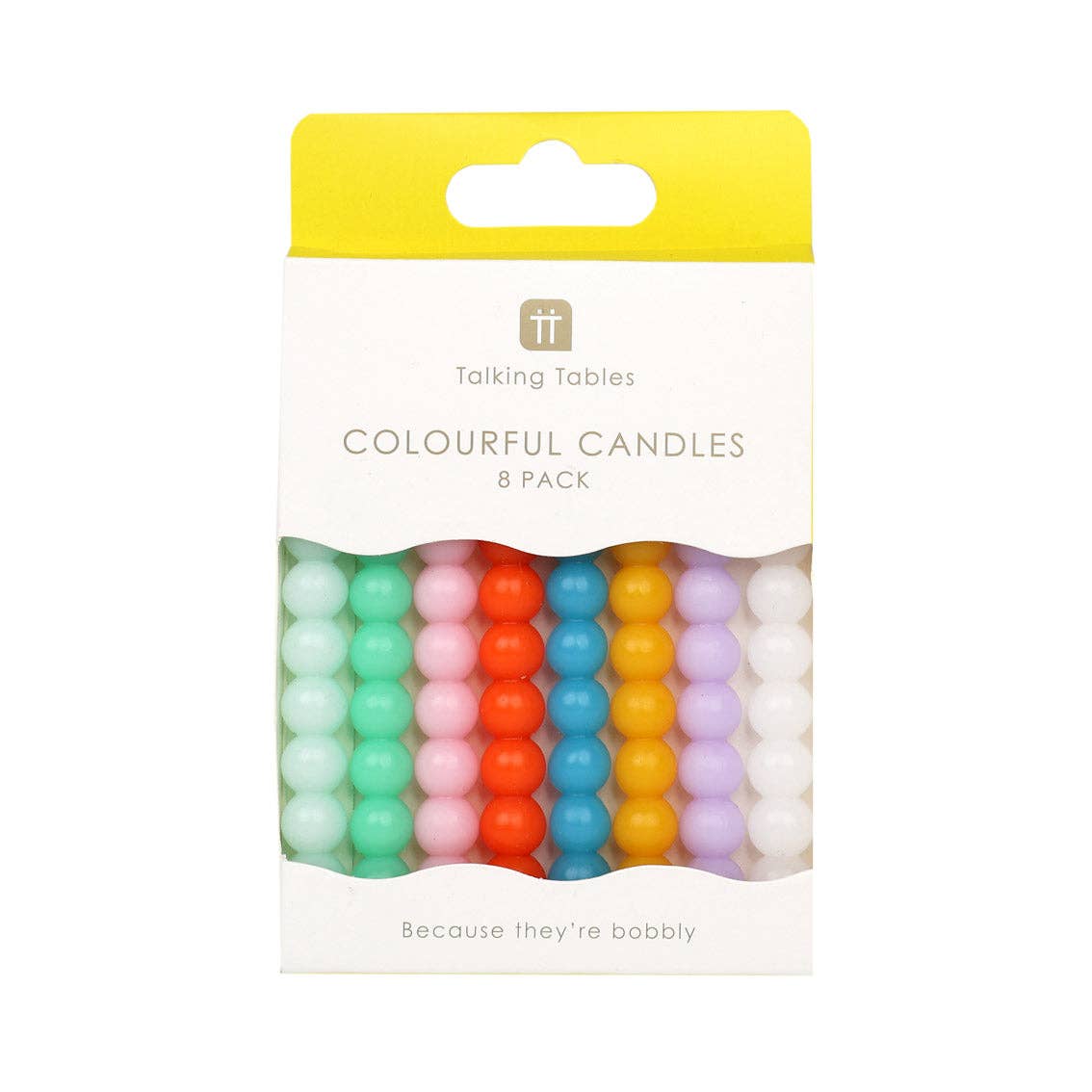 Talking Tables USA - Wholesale Cake Candle - Bobble Birthday Candles - 8 Pack | Cake Candle |2
