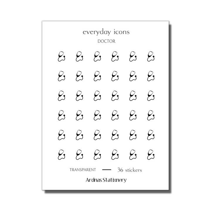 Doctor | Mini Icon Sticker Sheet for wholesale by Ardnas Stationery