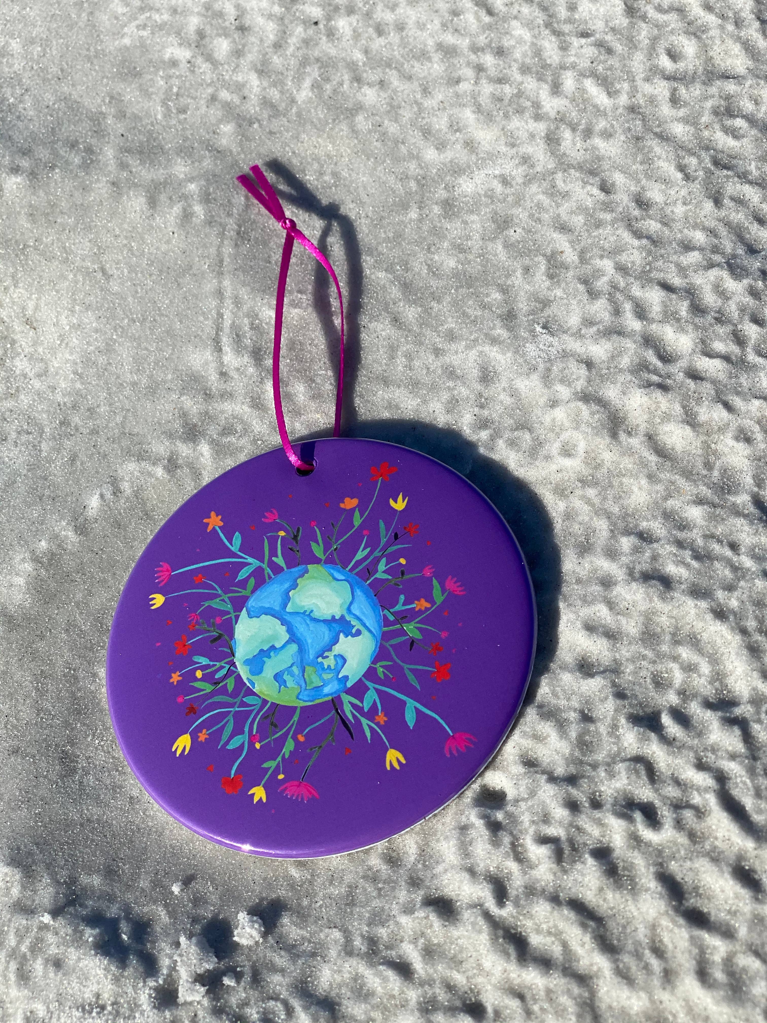 Fox & Crow Paper co. - Vendita all'ingrosso Decorazione - Ornamento per la pace, ornamento per la pace del mondo, ornamento natalizio2