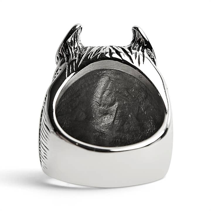 WJW - Wholesale Cocktail/statement ring - Stainless Steel Pit Bull Dog Ring2