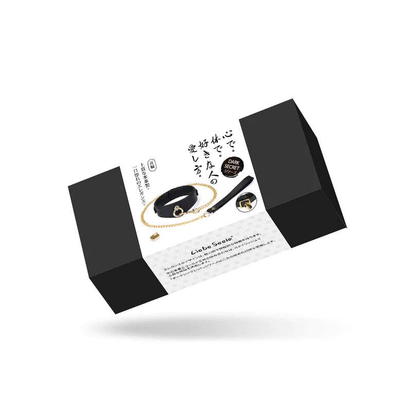 Liebe Seele – coleira - Gato e cão por atacado – Coleira Curva Deluxe Black com Trava Dark Secret2