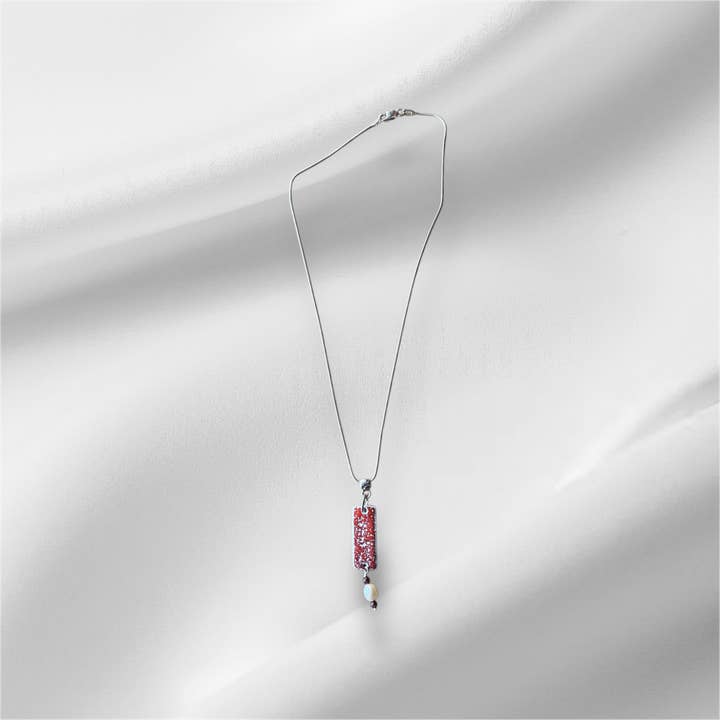 Buckaroo Bling LLC dba Bling Boheme - Wholesale Pendant/Charm Necklace - Final Clearance 16-inch Silver & Enamel Necklace - Lot of 35