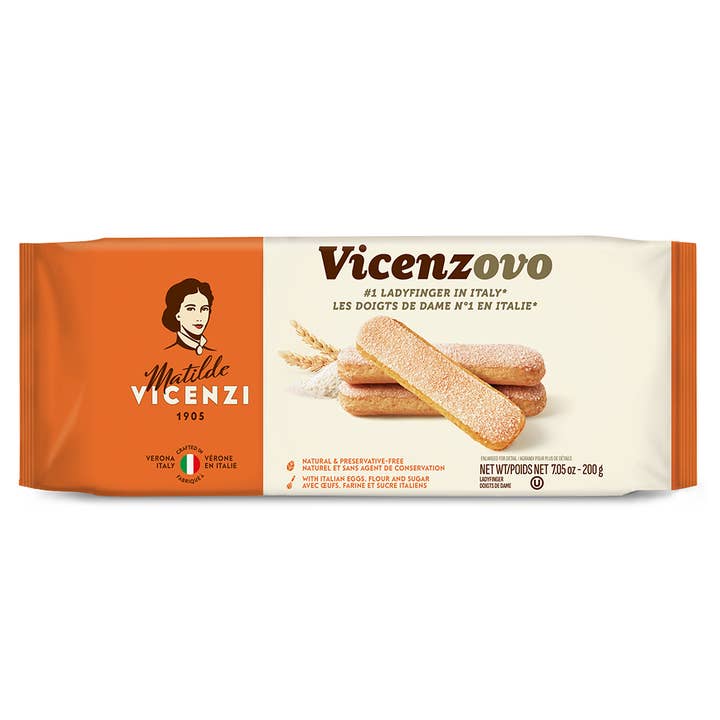 Vicenzi USA Inc. - Wholesale Cookie - Vicenzovo Ladyfingers, #1 Lady Finger in Italy, 200g