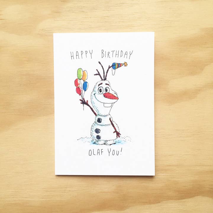 Well Drawn - Wholesale Birthday Card - Happy Birthday, Olaf You
