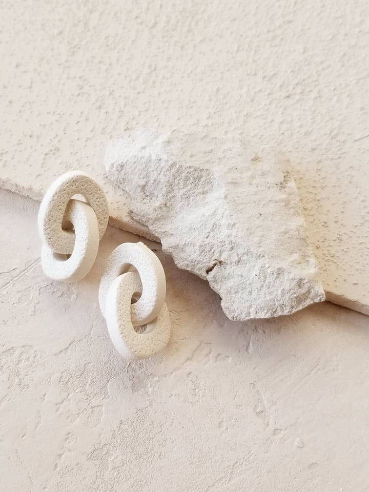 Polymer Clay Earrings | Link Earrings | Chain Earrings for wholesale by That Clay Girl Co.