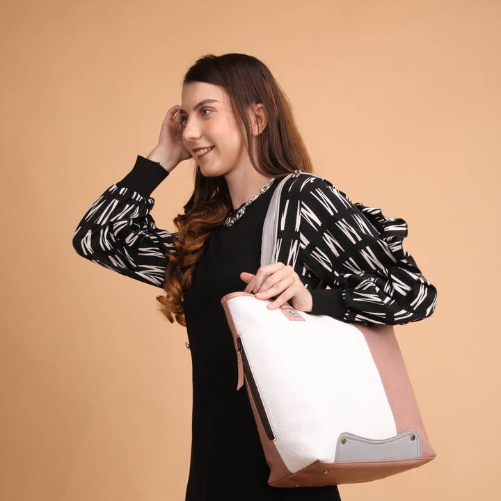 Evelyn Large Tote in Nude - CCW for wholesale by Vaan & Co.