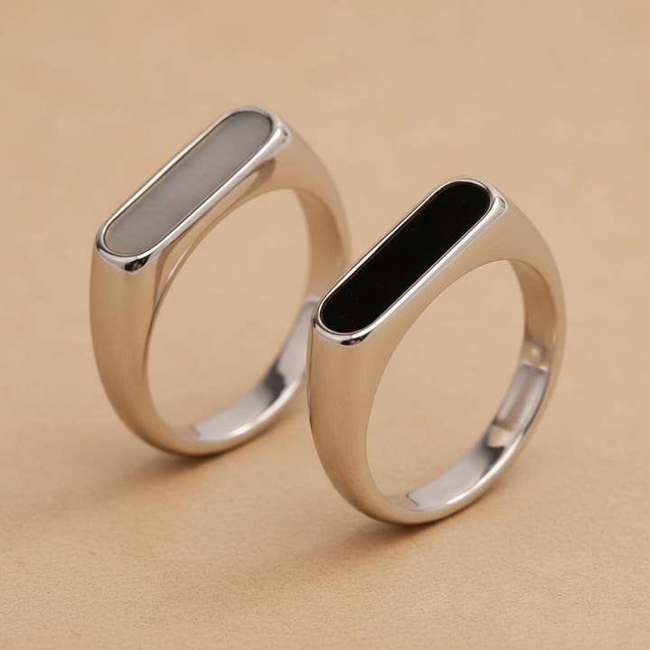 Skalindlæg Poleret Slank Ring for engroshandel hos elasisters