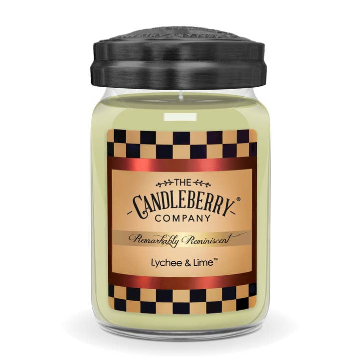 Lychee & Lime, Large Jar Candle for wholesale by The Candleberry Candle Company