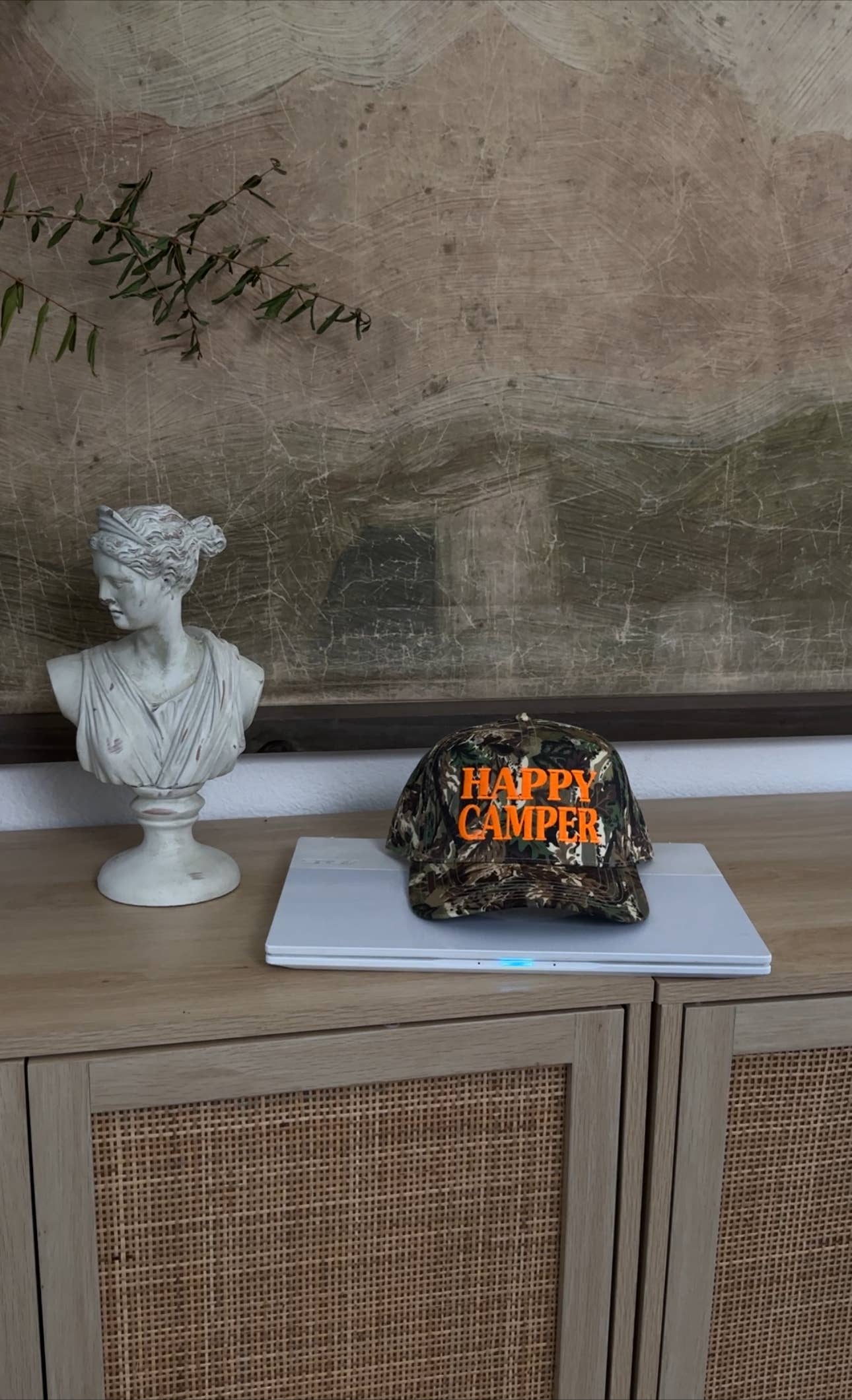 Electric label - Wholesale Baseball Cap - Unisex - Happy Camper hat3