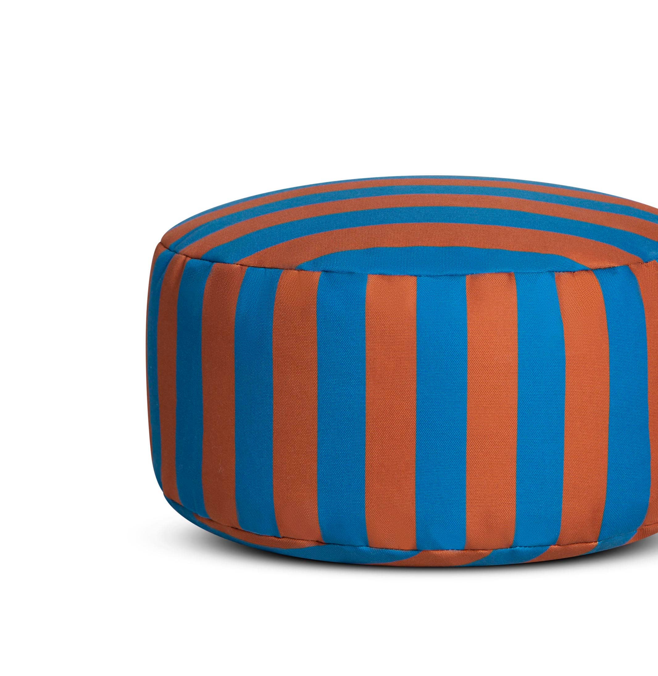 Really Nice Things - Wholesale Pouf - Brown and blue waterproof bean bag for outdoor and indoor use1