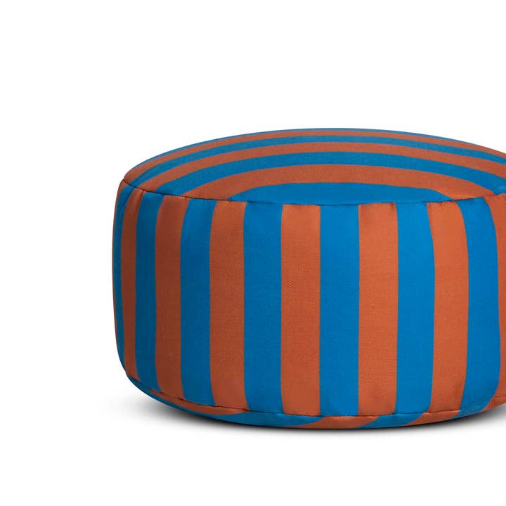 Really Nice Things - Wholesale Pouf - Brown and blue waterproof bean bag for outdoor and indoor use1