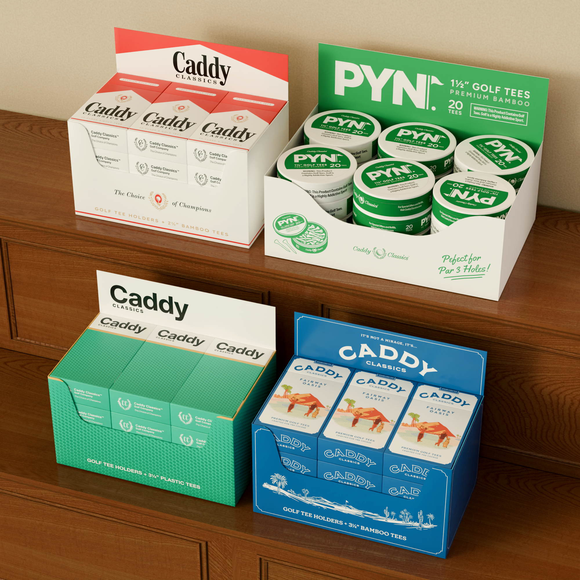 Caddy Classics - Vente Accessoires de sport - PYN™ Tees de Golf7