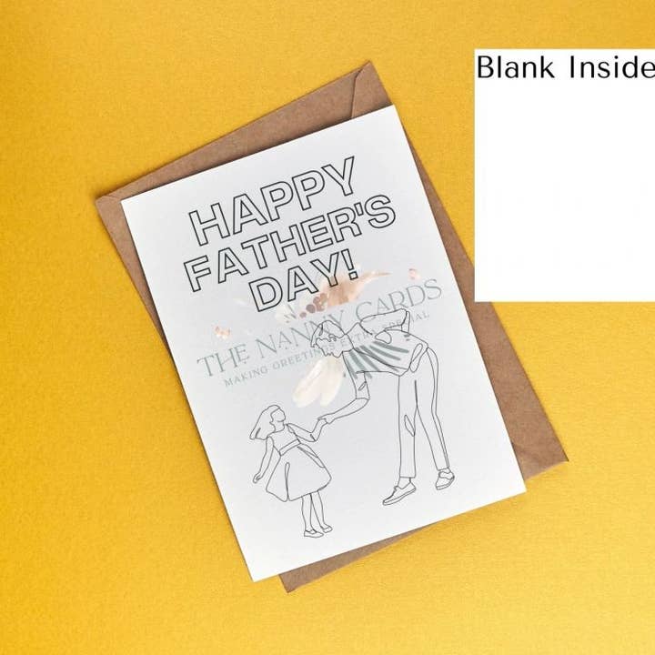 Glade fædre dag Color Me Card Girl for engroshandel hos The Nanny Cards