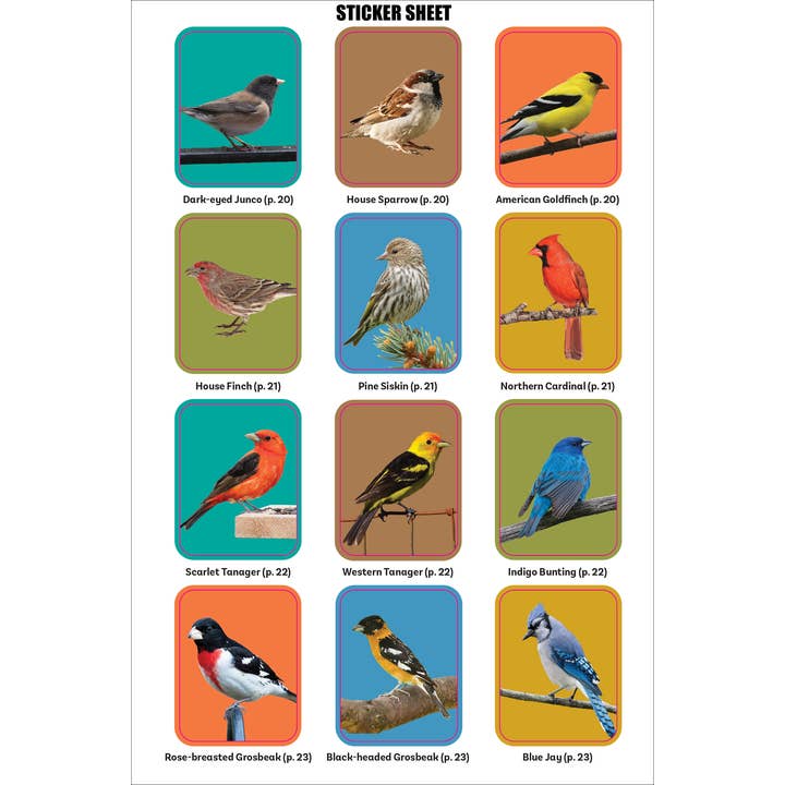 Peter Pauper Press - Wholesale Coloring & Activity Book - Kids & Baby - The Birder's Logbook: A Seek-and-Sticker Book for Budding Ornithologists9