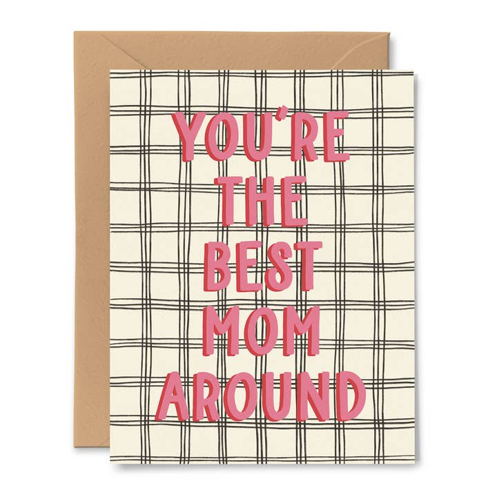 Carte « You're The Best Mom Around » pour la vente par Pink Pigeon Studio