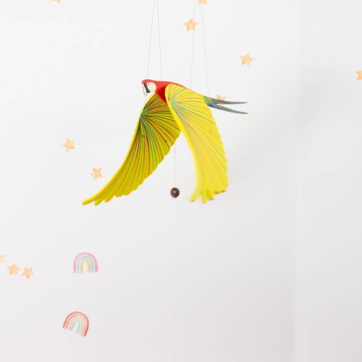 Tulia's Artisan Gallery - Wholesale Mobile - Parrot Macaw Flying Bird Mobile2