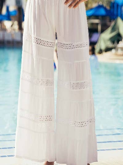 Eyelet Gypsy Pant for wholesale by Bali Queen