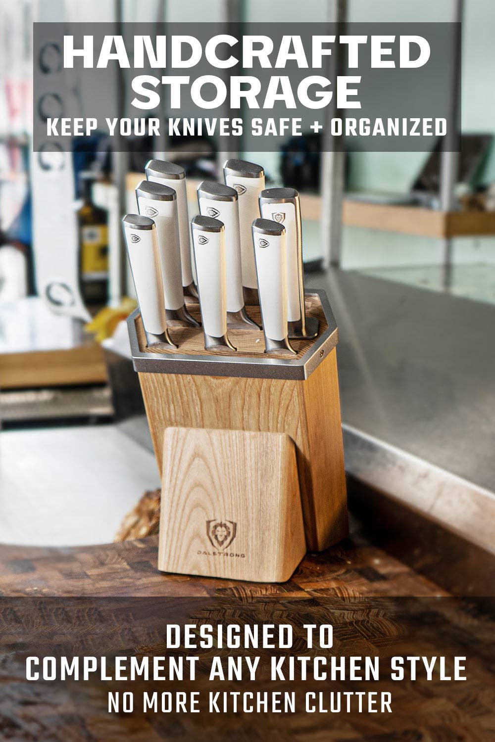 Dalstrong - Wholesale Knife Set - 8-Piece Knife Block Set | White Handle | Vanquish Series | NSF Certified | Dalstrong ©1
