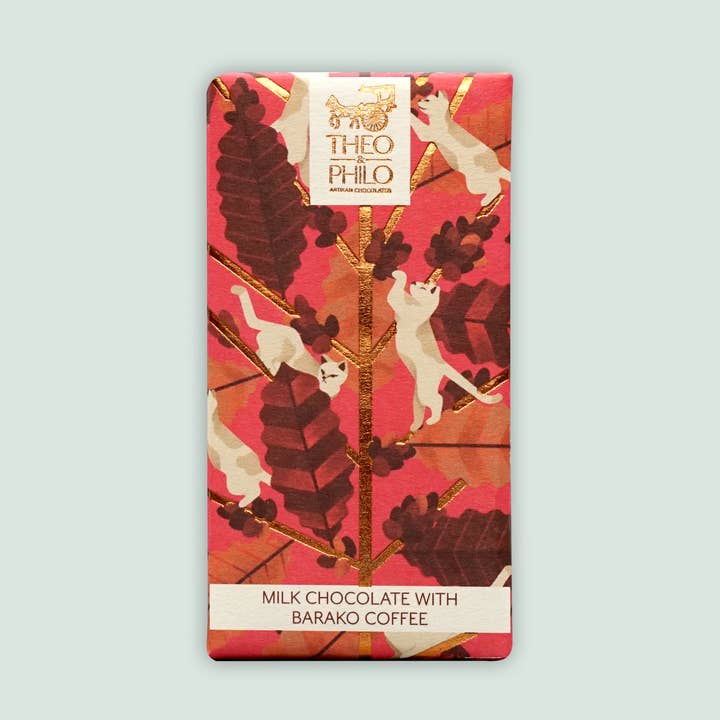 Theo & Philo Milk Chocolate w/ Barako Coffee for wholesale by Bar & Cocoa Chocolate