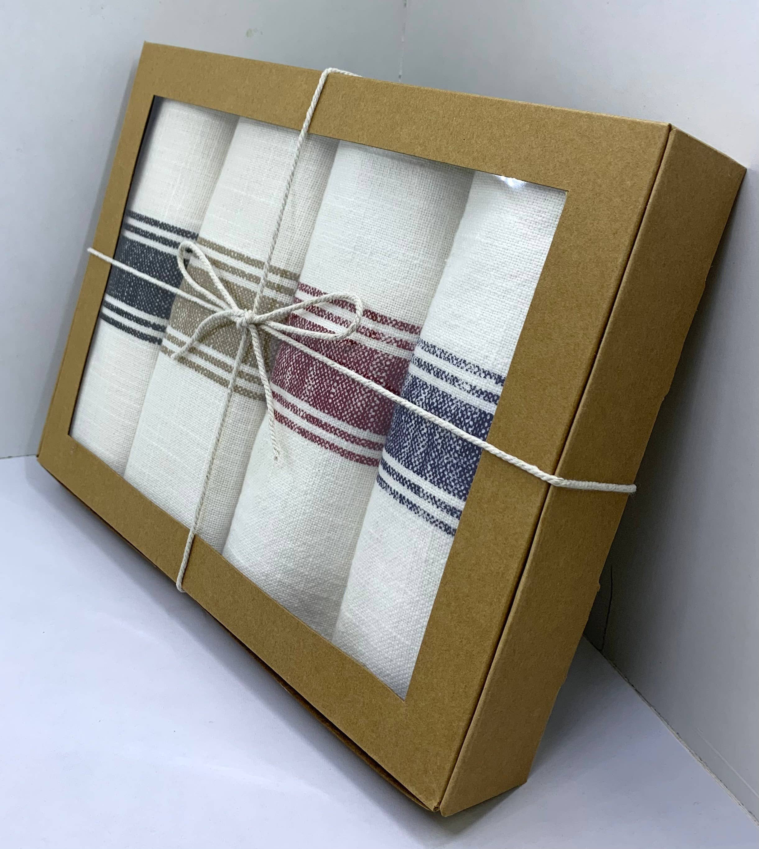 Rich Home Linens – wholesale Tea towel – Gift Set - Set Of 4 Kitchen Towels in a Gift Box1