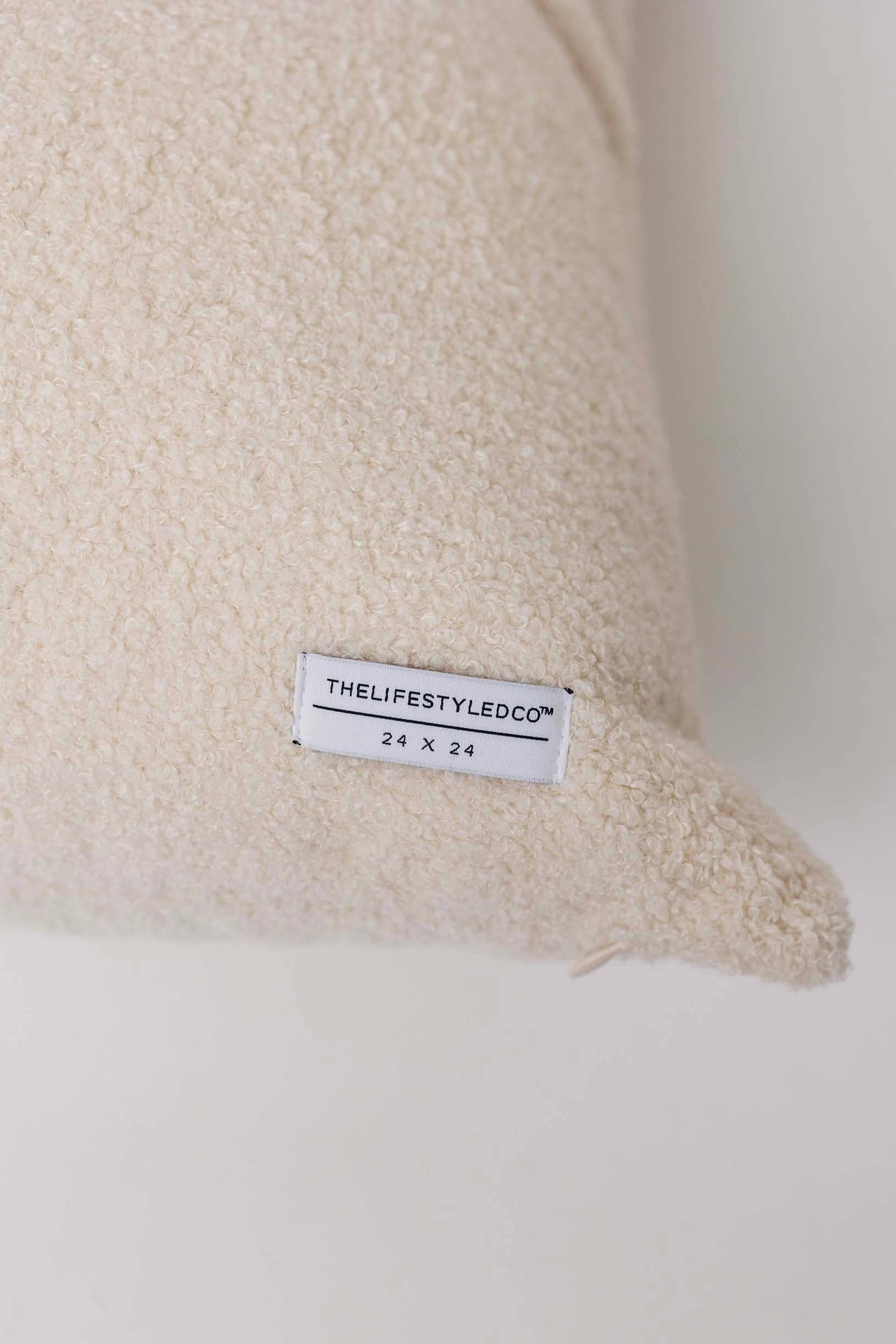 THELIFESTYLEDCO - Wholesale Throw/Decorative Pillow - Whitten Wooly Boucle Pillow - 3 Sizes4