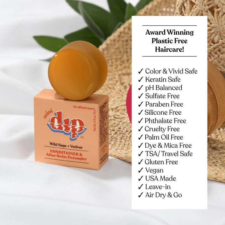 Dip - Wholesale Hair Conditioner - Mini Dip Conditioner & After Swim Detangler - Wild Sage & Vetiver7
